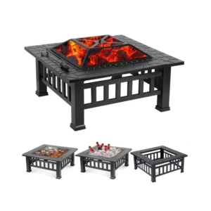 Fogon Brasero metalico 3 en 1