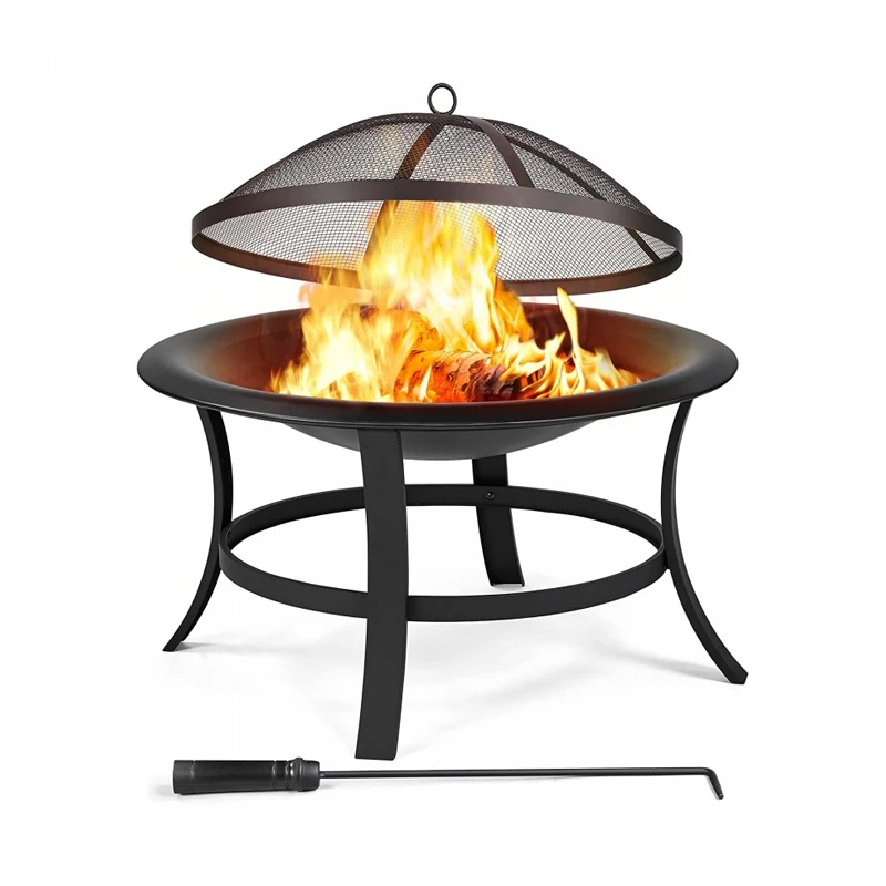 Fogón Redondo Acero Con Tapa 1