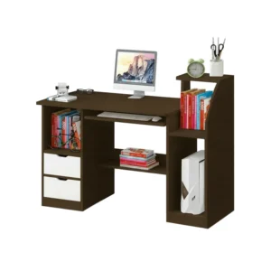 Escritorio juvenil moderno con gavetas para oficina café