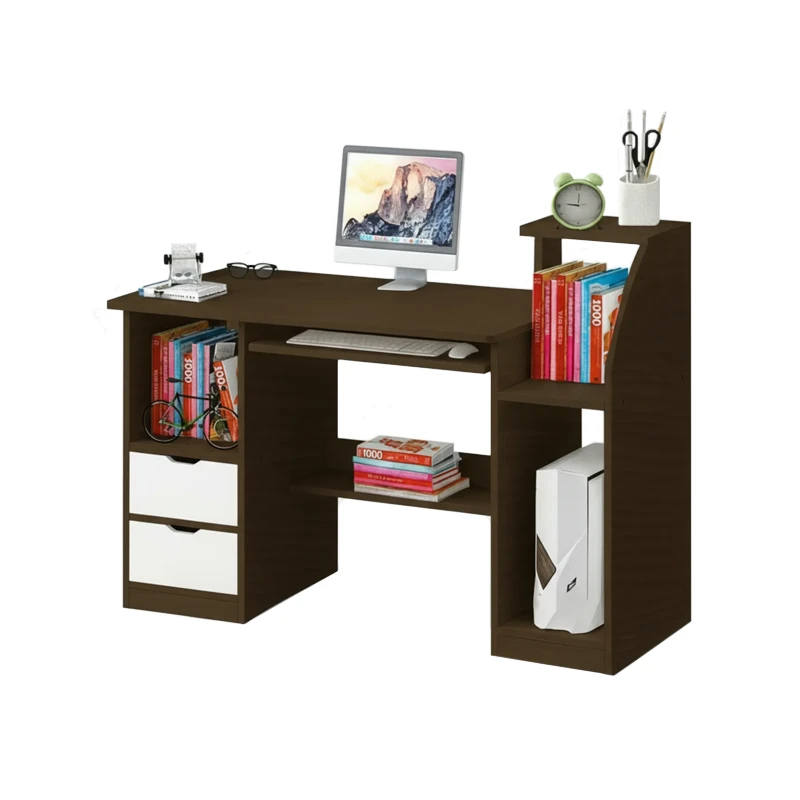 escritorio juvenil moderno con gavetas para oficina café.webp 1