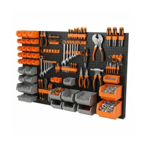 Organizador de herramientas con cajas panel porta accesorios