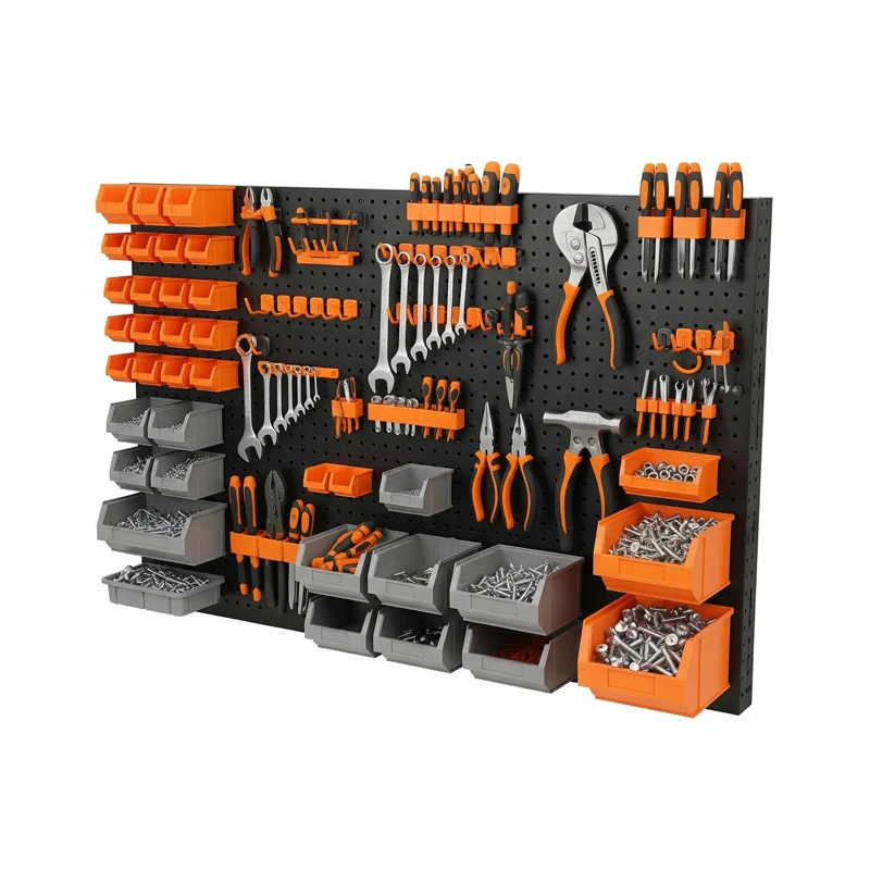 organizador de herramientas con cajaspanelporta accesorios 1