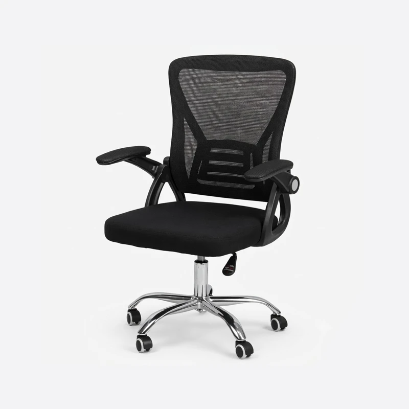 Silla Oficina Ergonomica Negra Mesh Altura Regulable 1